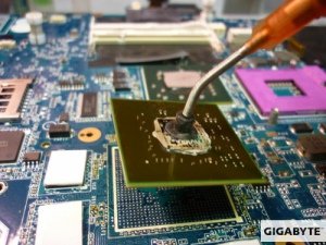 Замена видеочипа на ноутбуке Gigabyte