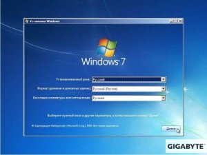 Установка Windows на ноутбуке Gigabyte